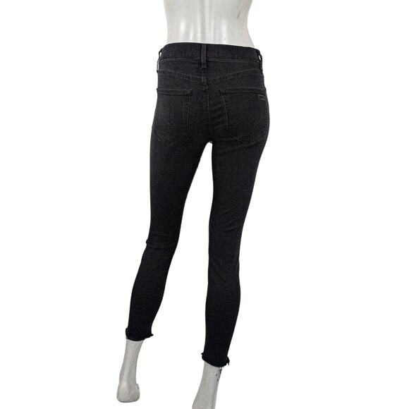 AYR Women's size 27 The CHILLER Denim Jeans Skinny ankle fray crop - Picture 4 of 12